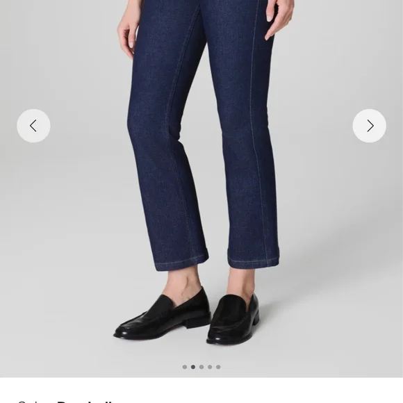 SPANXshape EveryWear Kick Flare Jeans, Women's Large Tall, "Raw Indigo" - Picture 6 of 8